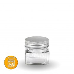 جار زعفرانی کانتینری چهار گوش ۳۰ سی‌سی