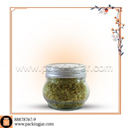 جار شیشه ای کوپ عینکی سایز 6