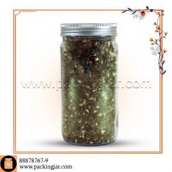 جار شیشه ای  استوانه ای کانتینری درب 82 سایز 1