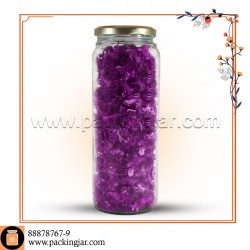 جار شیشه ای استوانه ای درب 66 سایز 1