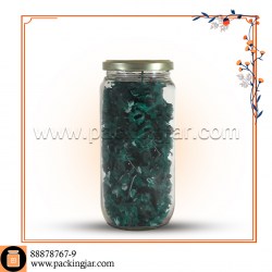 جار شیشه ای استوانه ای درب 66 سایز 2