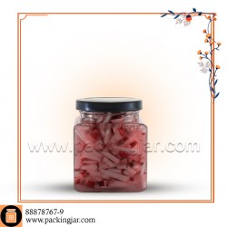 جارشیشه ای چهارگوش سایز 2