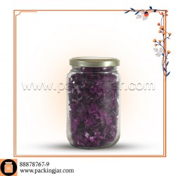 جار شیشه ای استوانه ای درب 66 سایز 3