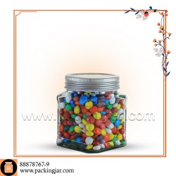 جار شیشه ای دواتی درب کانتینری سایز2