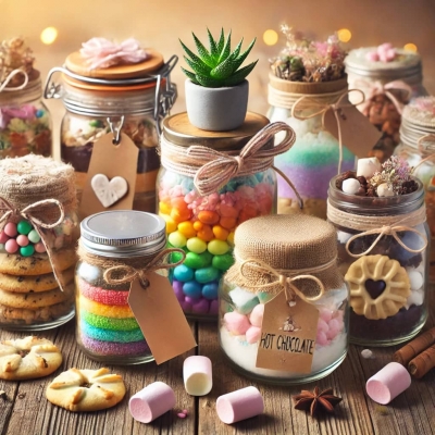 ایده هایی خلاقانه برای هدیه دادن در جار شیشه ای