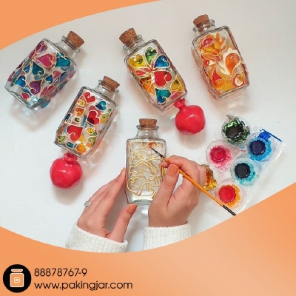 استفاده از جار شیشه ای در هنرهای دستی