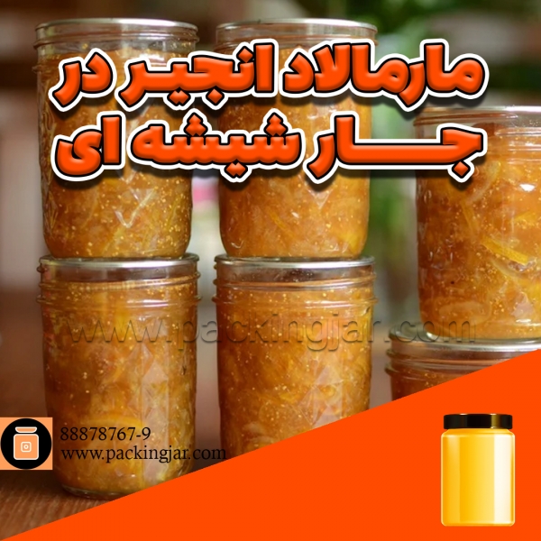 مارمالاد انجیر در جار شیشه ای